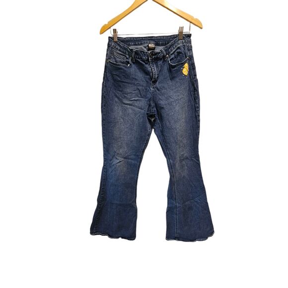 STAR WARS Flare Bell Bottom Jeans Size 13‎ New Rainbow Falcon - Picture 2 of 5